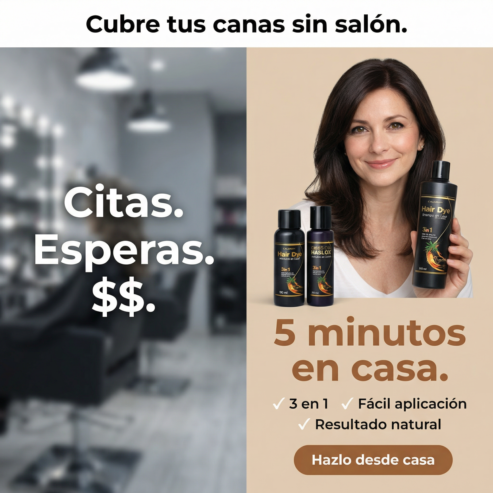 Shampoo Cubre canas "Hair Dye" Multicolor