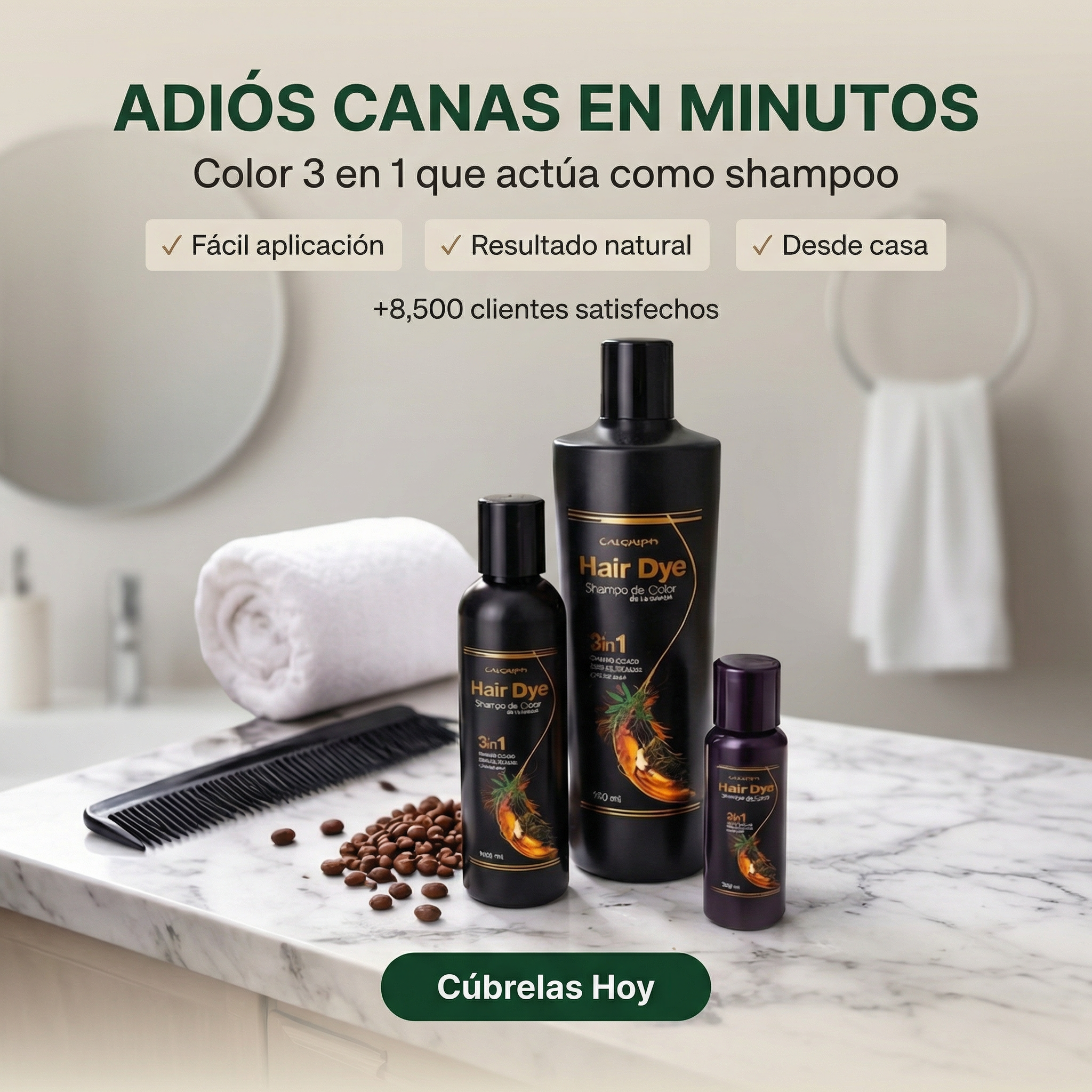 Shampoo Cubre canas "Hair Dye" Multicolor